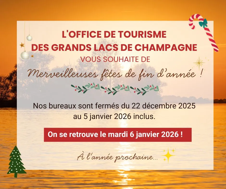 Fermeture pour les fêtes de fin d’année