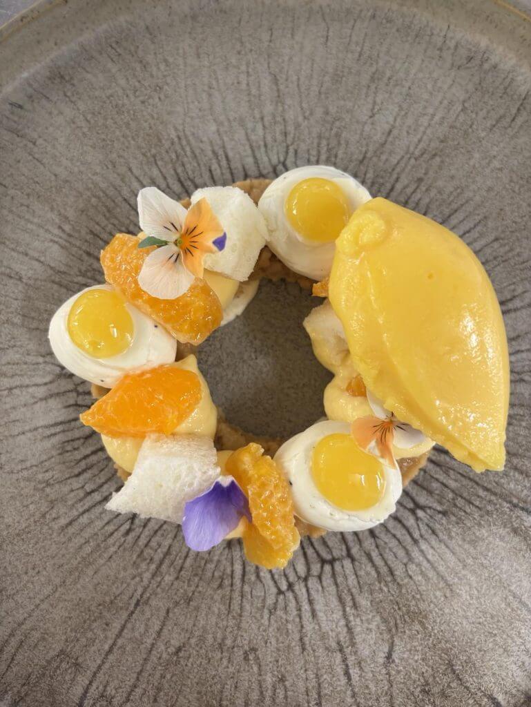 Plat gastronomique du restaurant le Val Moret